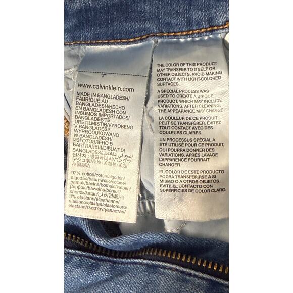 Calvin Klein Jeans Womens 28 x 28 Blue Slim Fit Med Rise Skinny CKJ 010 - Picture 10 of 10
